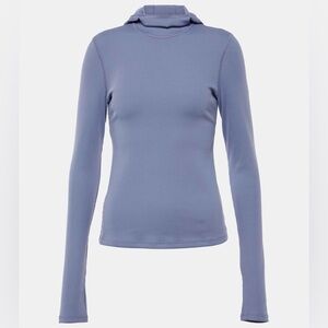 Alo Yoga Alosoft Frontrunner Ribbed-Knit Top Infinity Blue Size XS/TP